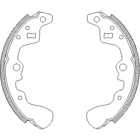 Комлект тормозных накладок WOKING Z4385.00