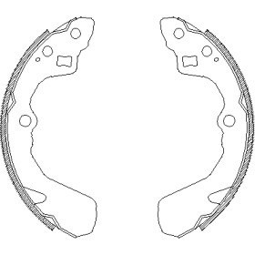 Комлект тормозных накладок WOKING Z4386.00