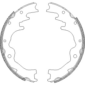 Комлект тормозных накладок WOKING Z4388.00