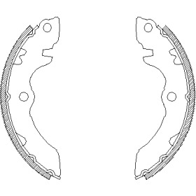 Комлект тормозных накладок WOKING Z4392.00