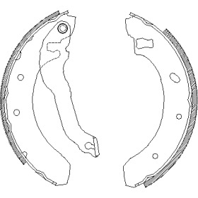 Комлект тормозных накладок WOKING Z4395.00
