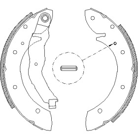 Комлект тормозных накладок WOKING Z4396.01