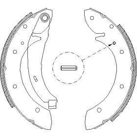 Комлект тормозных накладок WOKING Z4396.02