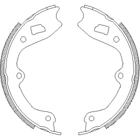 Комлект тормозных накладок WOKING Z4410.00
