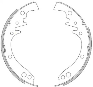 Комлект тормозных накладок WOKING Z4411.00