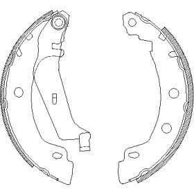 Комплект тормозных колодок WOKING Z4416.01