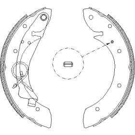 Комлект тормозных накладок WOKING Z4419.00