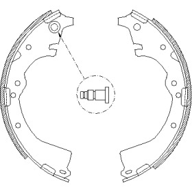 Комлект тормозных накладок WOKING Z4427.00