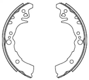 Комлект тормозных накладок WOKING Z4433.00