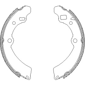 Комлект тормозных накладок WOKING Z4504.00