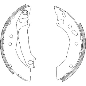 Комлект тормозных накладок WOKING Z4507.00