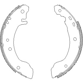 Комлект тормозных накладок WOKING Z4508.00