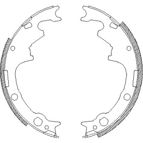 Комплект тормозных колодок WOKING Z4511.00