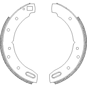 Комлект тормозных накладок WOKING Z4604.00