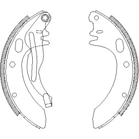 Комлект тормозных накладок WOKING Z4605.00