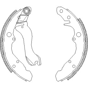 Комплект тормозных колодок WOKING Z4607.00