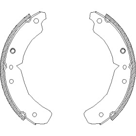 Комлект тормозных накладок WOKING Z4610.00