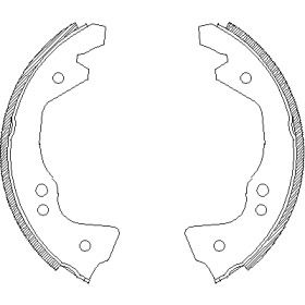 Комплект тормозных колодок WOKING Z4612.00