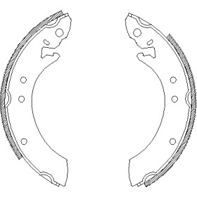 Комлект тормозных накладок WOKING Z4618.00