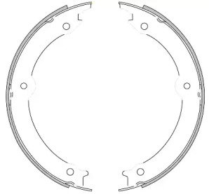 Комлект тормозных накладок WOKING Z4620.00