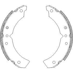 Комплект тормозных колодок WOKING Z4622.00
