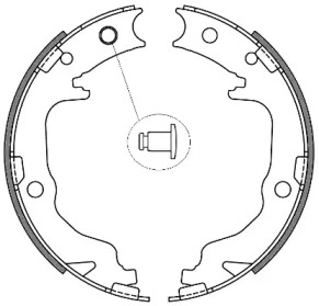 Комлект тормозных накладок WOKING Z4641.00