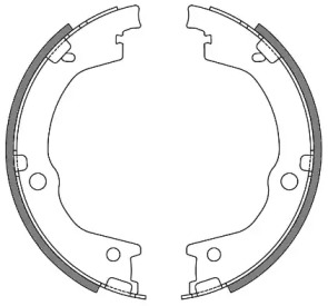 Комлект тормозных накладок WOKING Z4644.00