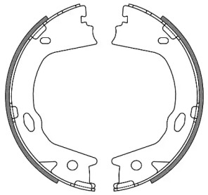 Комлект тормозных накладок WOKING Z4657.00