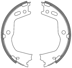 Комлект тормозных накладок WOKING Z4666.00