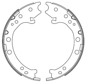 Комлект тормозных накладок WOKING Z4667.00