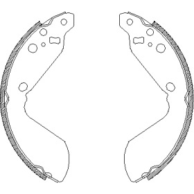 Комлект тормозных накладок WOKING Z4669.00