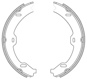Комлект тормозных накладок WOKING Z4708.01