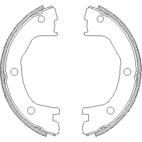 Комлект тормозных накладок WOKING Z4712.00