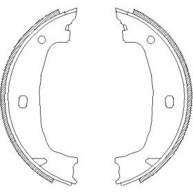 Комлект тормозных накладок WOKING Z4715.00