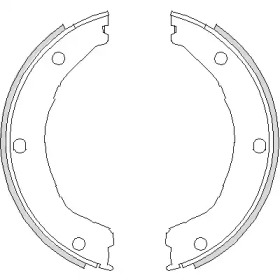 Комлект тормозных накладок WOKING Z4730.00