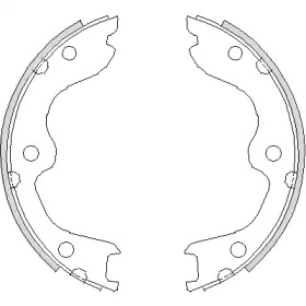 Комлект тормозных накладок WOKING Z4738.00