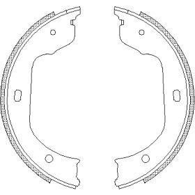 Комлект тормозных накладок WOKING Z4740.00