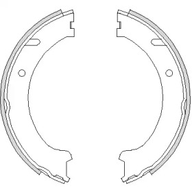 Комлект тормозных накладок WOKING Z4741.00