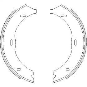 Комлект тормозных накладок WOKING Z4745.00