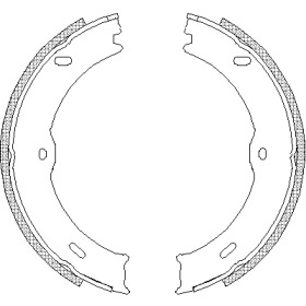 Комлект тормозных накладок WOKING Z4746.00