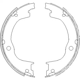 Комлект тормозных накладок WOKING Z4749.00