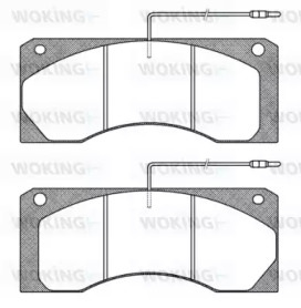 Комплект тормозных колодок WOKING JSA 4853.40