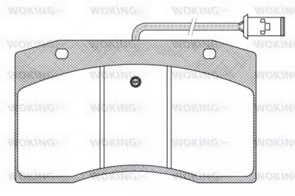 Комплект тормозных колодок WOKING JSA 5003.40