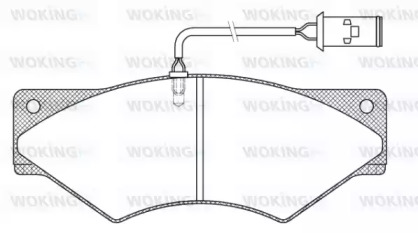 Комплект тормозных колодок WOKING JSA 5363.40