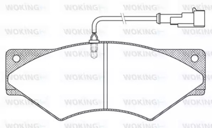 Комплект тормозных колодок WOKING JSA 5363.41