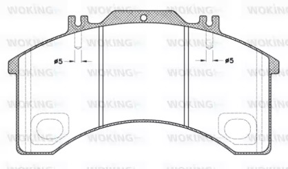 Комплект тормозных колодок WOKING JSA 5973.00