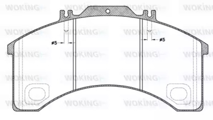 Комплект тормозных колодок WOKING JSA 5983.00