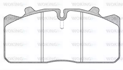 Комплект тормозных колодок WOKING JSA 7583.10