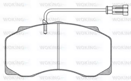 Комплект тормозных колодок WOKING JSA 7613.40