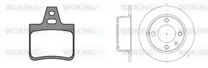 Комплект тормозов WOKING 80023.00